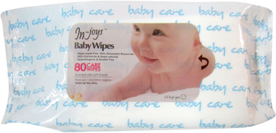 In-joys Baby Cotton Wipes(80 Pieces)