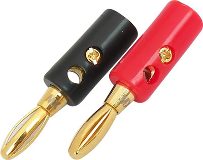 MX 1542 4mm BANANA PLUG stackable from side BINDING POST for SPEAKER CABLE Wire Connector(Gold, Red, Black, Pack of 2)
MX 1542 4mm BANANA PLUG stackable from side BINDING POST for SPEAKER CABLE Wire Connector(Gold, Red, Black, Pack of 2)