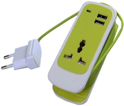 epresent Dual USB Universal Socket Worldwide Adaptor(Green)
