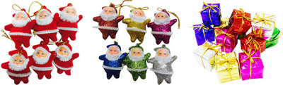 Priyankish 6 Red-6 Multi Santa & 12 Small Gift Box Combo Hanging Ornaments Pack of 24
Priyankish 6 Red-6 Multi Santa & 12 Small Gift Box Combo Hanging Ornaments Pack of 24