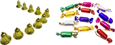 Priyankish 12 Small Chocolates & 10 Golden Bells Combo Hanging Ornaments Pack of 22
Priyankish 12 Small Chocolates & 10 Golden Bells Combo Hanging Ornaments Pack of 22