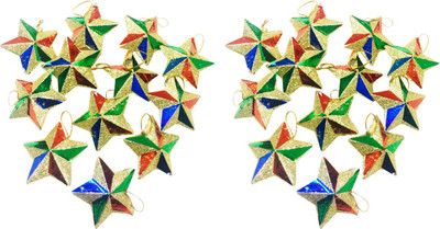 Priyankish Christmas Tree 24 Multi Glitter Stars Combo Hanging Ornaments Pack of 24
Priyankish Christmas Tree 24 Multi Glitter Stars Combo Hanging Ornaments Pack of 24