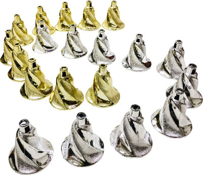 Priyankish Christmas Tree 10 Golden & 10 Silver Screw Bells Hanging Ornaments Pack of 20
Priyankish Christmas Tree 10 Golden & 10 Silver Screw Bells Hanging Ornaments Pack of 20