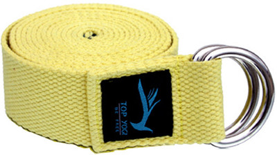 Top Yogi Belt Cotton Yoga Strap(Yellow)