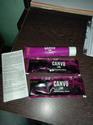 Streax proffessional canvo line hair straightening cream with kera ch