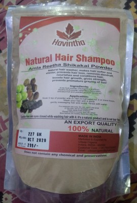 Havinthas Natural Shampoo for Hair with Amla Reetha Shikakai Methidana  Hibiscus Bhringraj Brahmi and Flax Seed Powder  JioMart