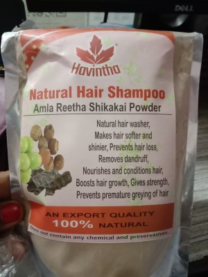 Havinthas Natural Shampoo for Hair with Amla Reetha Shikakai Methidana  Hibiscus Bhringraj Brahmi and Flax Seed Powder Uses Price Dosage Side  Effects Substitute Buy Online
