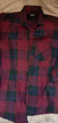 Customer photo of Dark Grid Cotton Blend Shirt