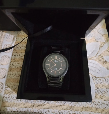 Titan 1696qc03 edge ceramic analog watch for men discount