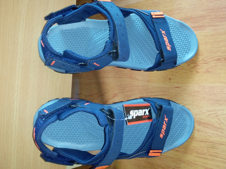 SS-483 Black Red Floater Sandals Men 
