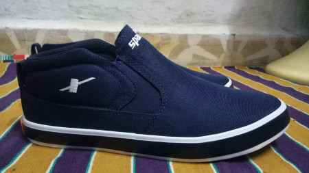 Sparx Men SM-350 Navy Blue White Slip 