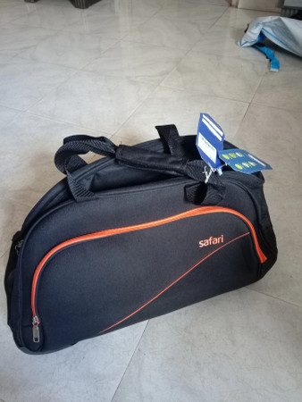 SAFARI PEP 55 RDFL BLACK DUFFEL TROLLEY 