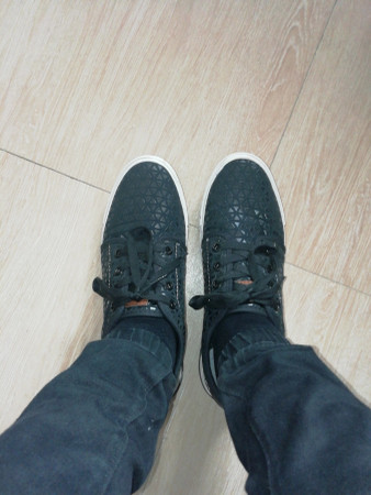 Sparx Men SM-419 Black Beige Sneakers 