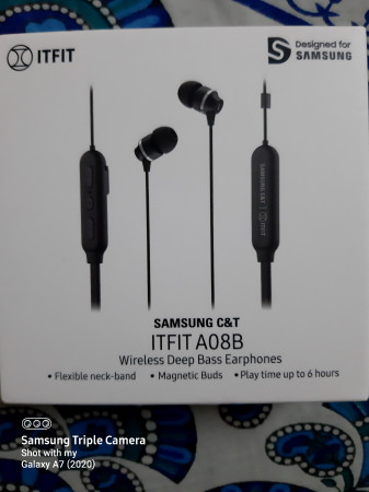 SAMSUNG C\u0026T ITFIT A08B GP-OAU019SABBI Flexible Neck Band and Handsfree  Bluetooth Headset Price in India - Buy SAMSUNG C\u0026T ITFIT A08B  GP-OAU019SABBI Flexible Neck Band and Handsfree Bluetooth Headset Online -  SAMSUNG :
