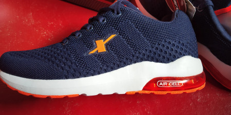 Sparx Men SM-632 Navy Blue Neon Orange 