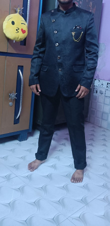 Buy P.K.GARMENTS Coat Pant Solid, Self 