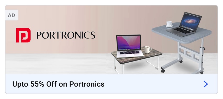 Portronics laptop store table flipkart