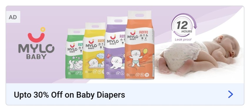 Flipkart sales baby diapers