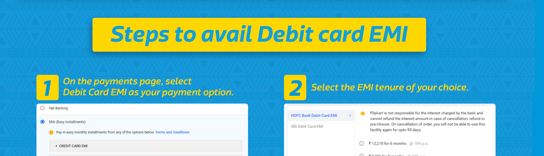 Emi On Debit Cards Easy Installments On Debit Cards At Flipkart Com