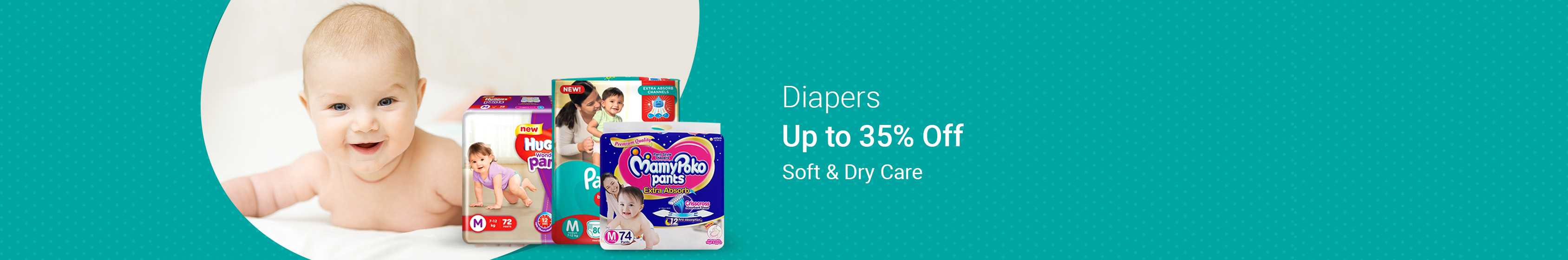 DIAPERS UP TO 35% OFF