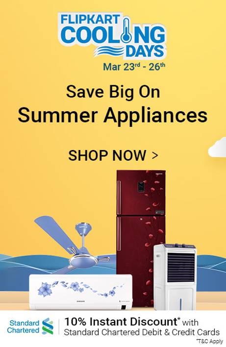 Up to 60% Off On Appliances Flipkart