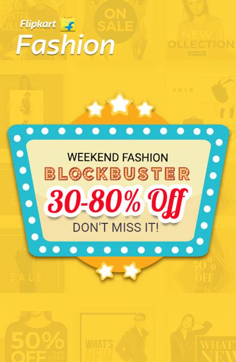30-80% Off On Flipkart Fashion Flipkart