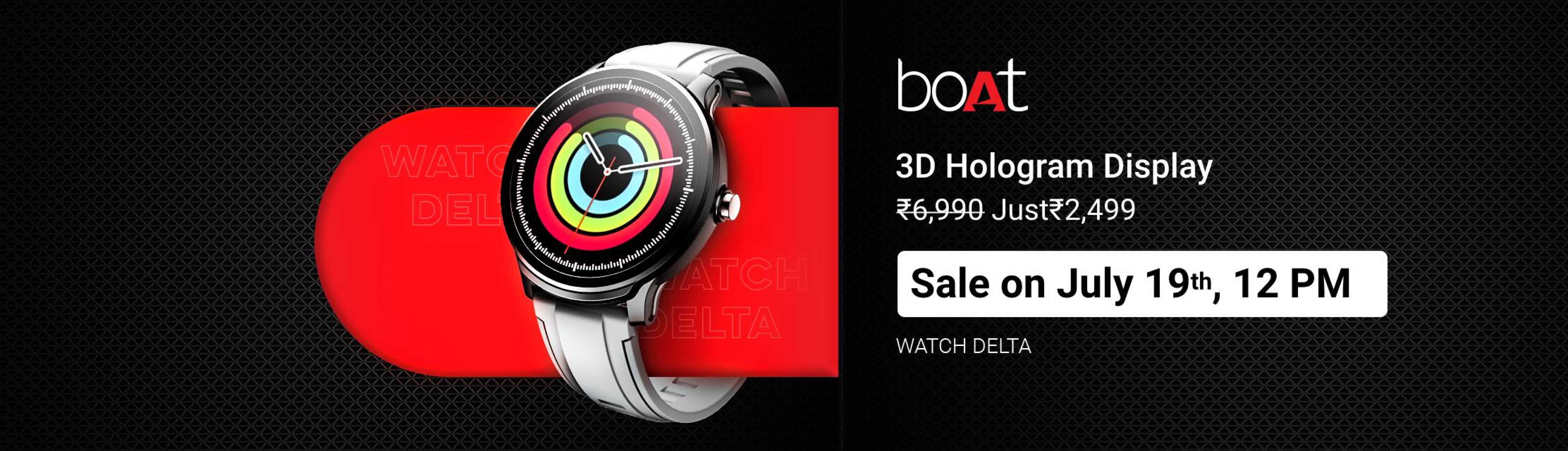 2842fb4308b2edc9 boAt to extend its smartwatch lineup further with Watch Delta