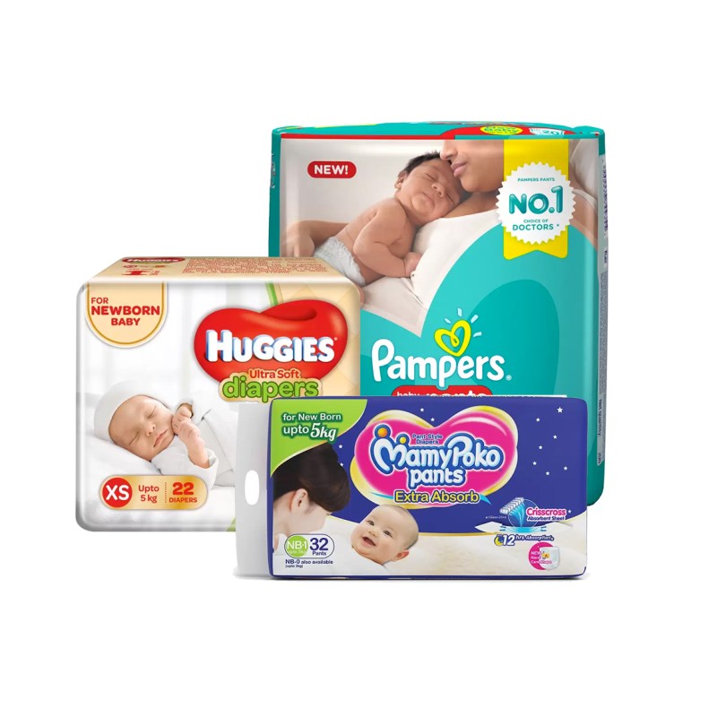 Flipkart - Huggies, MamyPoko & More Up to 35%+Extra5% Off