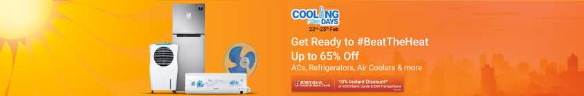 Flipkart Cooling Days | Upto 65% Off on AC, Refrigerators, Air coolers & more