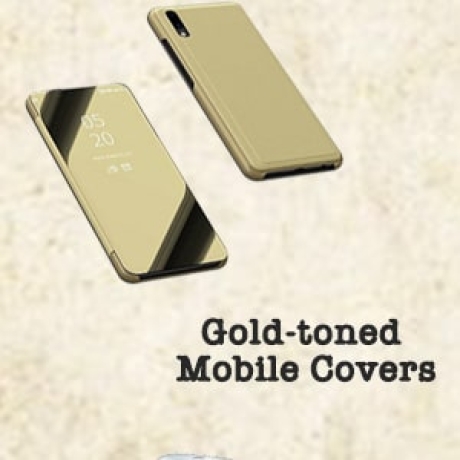 Gold Toned Mobile Covers