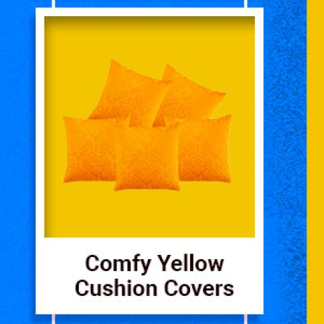 Comfy Yellow Cushion Covers