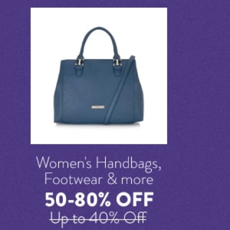 Women's Handbags, Footwear & More