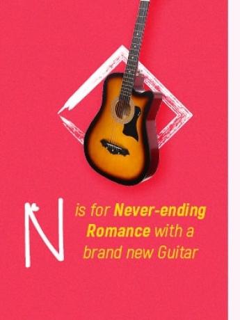 N is for never ending romance with guitar