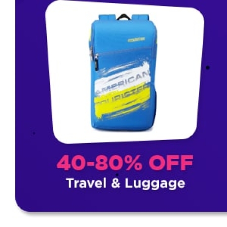 Travel & Luggage up to 80% Off