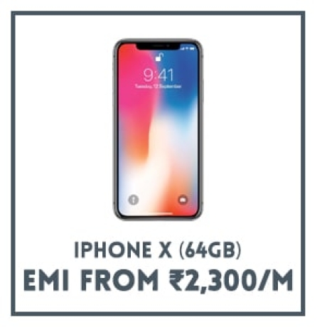 iPhone X from Rs.2,300/Month
