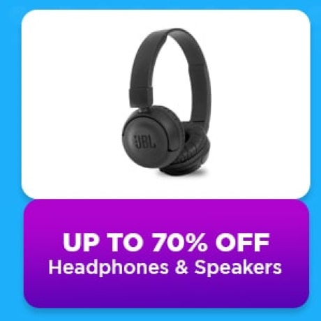 Headphones & Speakers up to 70% Off