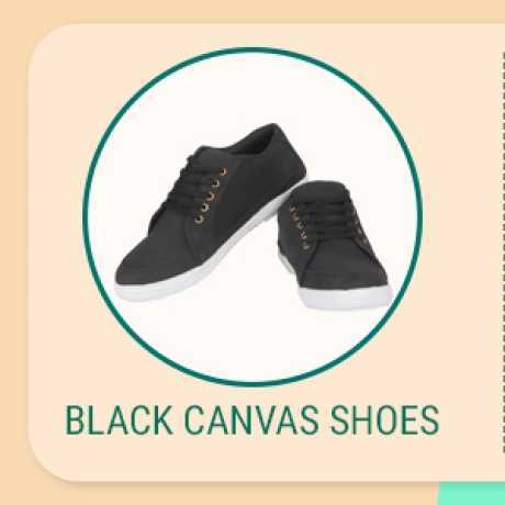 Black Canvas Shoes