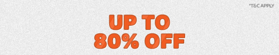 Up to 80% Off