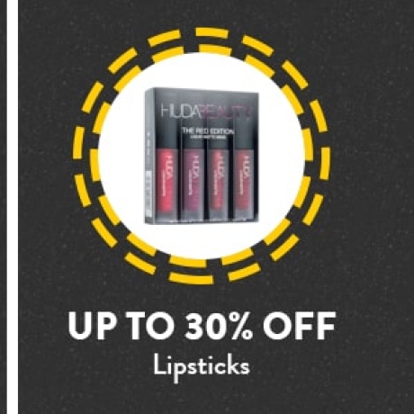 Lipsticks up to 30% Off