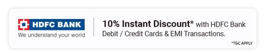 HDFC- 10% Instant Discount on Credit & Debit Cards