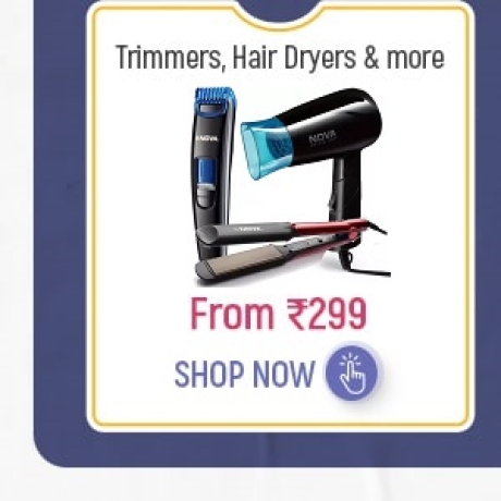 Trimmers, Hair Dryers & more