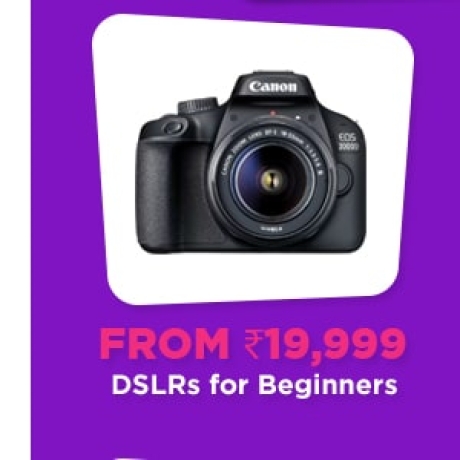 DSLRs from Rs.19,999