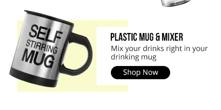 Plastic Mug & Mixer