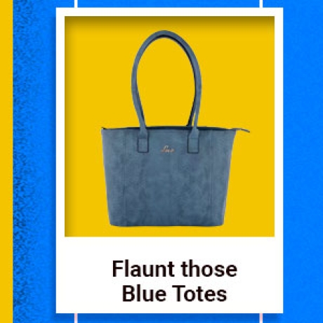 Flaunt those Blue Totes