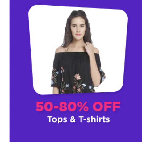 Min.50% Off on Tops & More