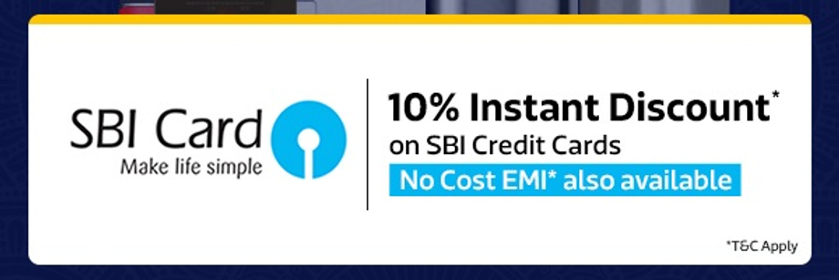 Get 10% Instant Discount* from SBI