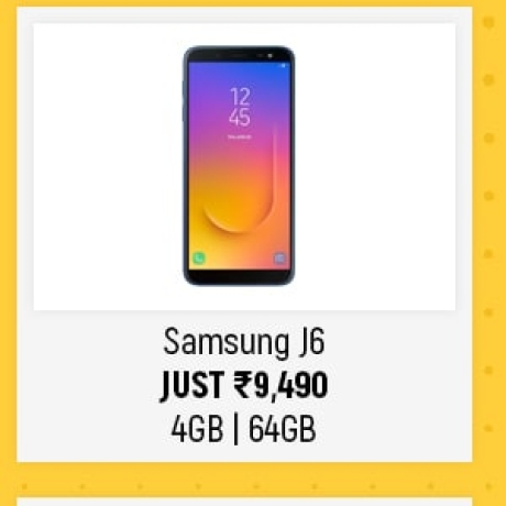Samsung J6 Just Rs.9,490