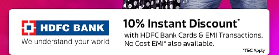 10% Instant Discount* from HDFC