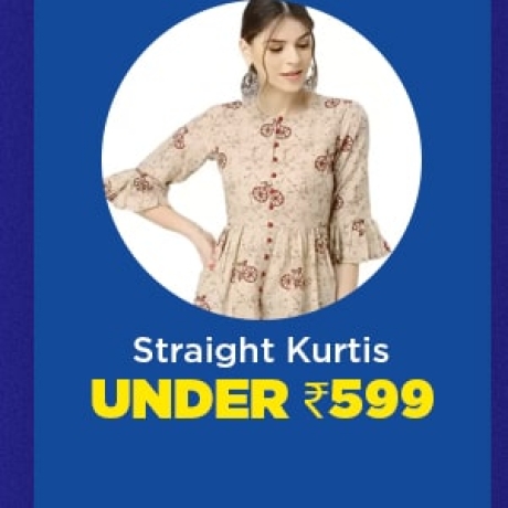 Straight Kurtis under Rs.599