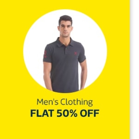 Men's Clothing, Flat 50% Off